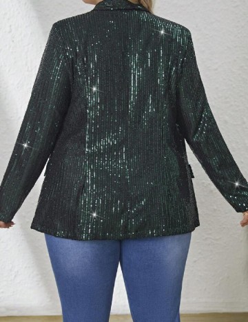 Sacou SHEIN CURVE, verde