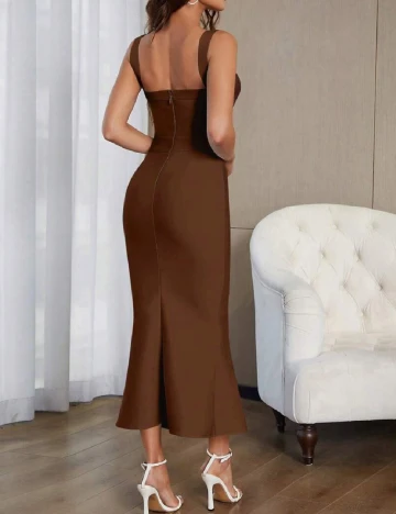 Rochie medie SHEIN, maro