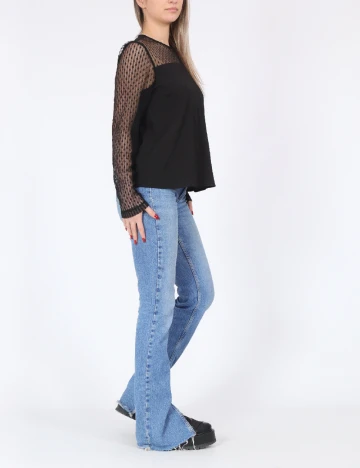 Bluza Pieces, negru
