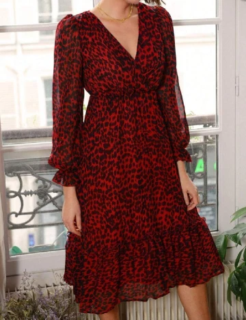 Rochie medie SHEIN, rosu