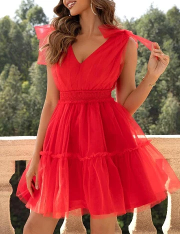 Rochie scurta SHEIN, rosu Rosu