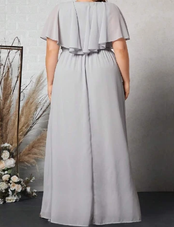 Rochie lunga SHEIN CURVE, gri Gri