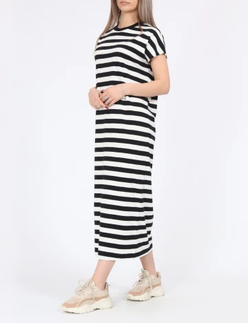 Rochie lunga Jack&Jones, alb/negru Alb