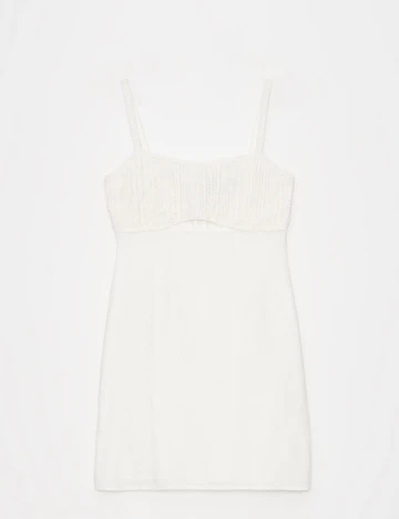 Rochie scurta Mohito, alb Alb