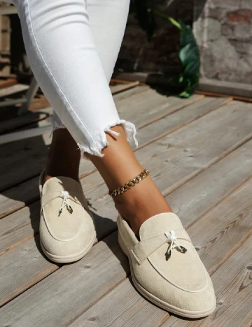 Mocasini SHEIN, crem