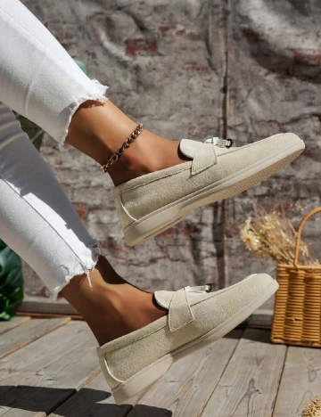 Mocasini SHEIN, crem