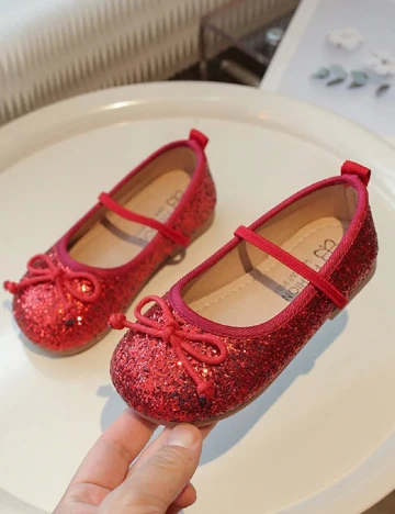 Pantofi Shein Kids, rosu