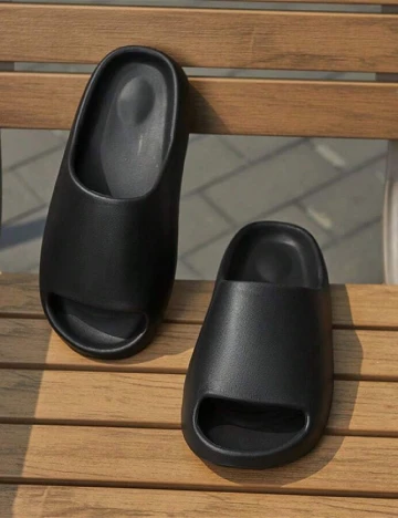 Slapi SHEIN, negru Negru