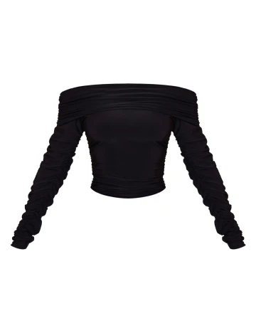 Bluza PRETTYLITTLETHING, negru