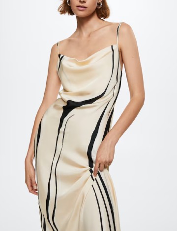 Rochie medie Mango, crem