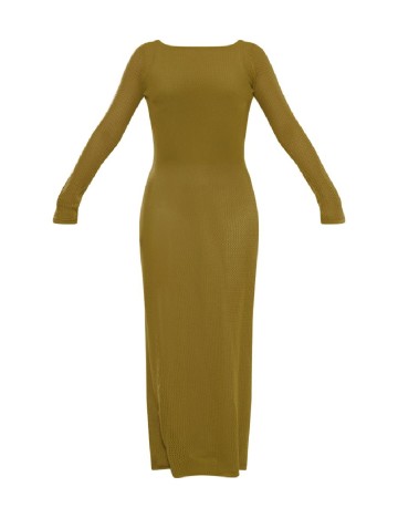 Rochie lunga PRETTYLITTLETHING, verde