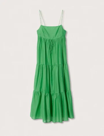 Rochie medie Mango, verde