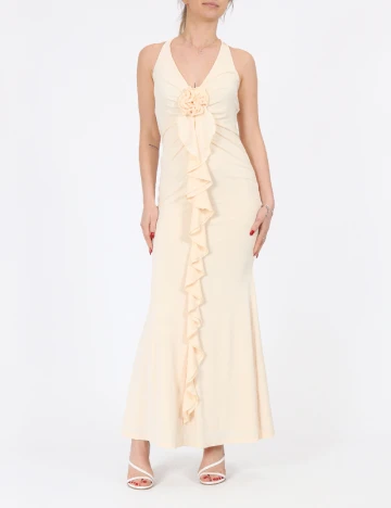 Rochie lunga SHEIN, crem