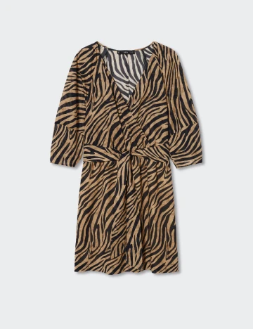Rochie scurta Mango, animal print Animal print