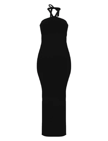 Rochie lunga PrettyLittleThing, negru