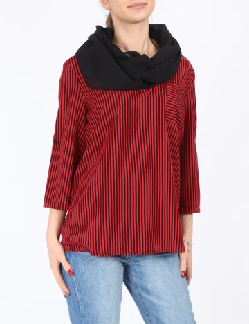 Esarfa circulara s.Oliver, negru Negru
