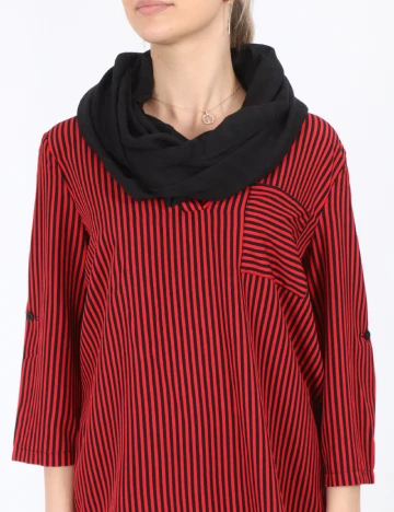 Esarfa circulara s.Oliver, negru Negru