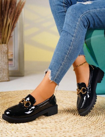 
						Mocasini SHEIN, negru