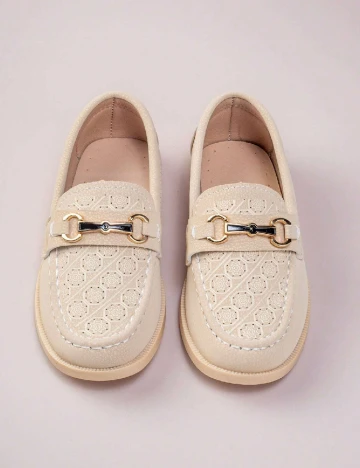 Mocasini Shein Kids, crem