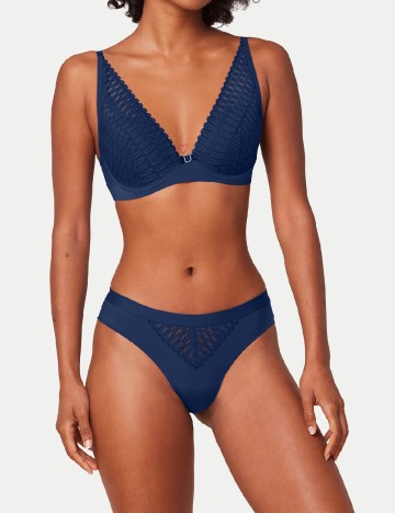 
						Sutien Triumph, bleumarin