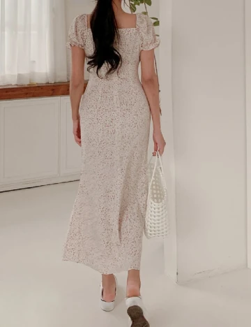 Rochie lunga Dazy, floral print