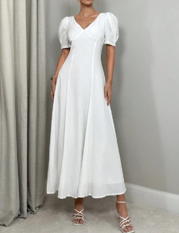 Rochie lunga SHEIN, alb Alb