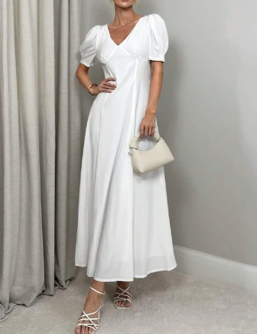 Rochie lunga SHEIN, alb Alb