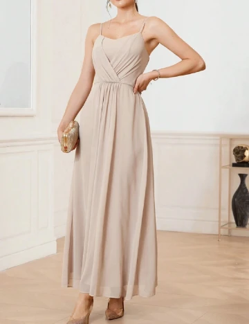 Rochie lunga SHEIN, crem Crem