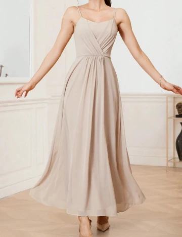 Rochie lunga SHEIN, crem Crem