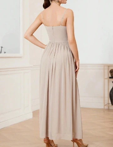 Rochie lunga SHEIN, crem Crem