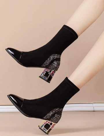 Botine SHEIN, negru