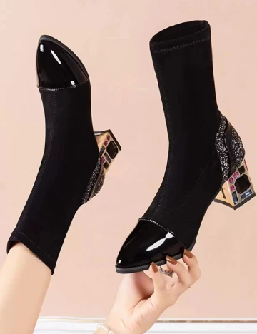Botine SHEIN, negru
