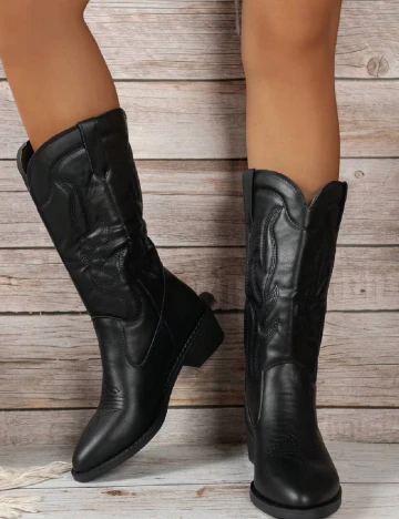 Cizme SHEIN, negru Negru