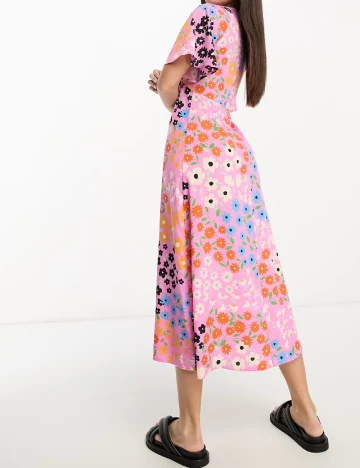Rochie medie Influence, floral print Floral print