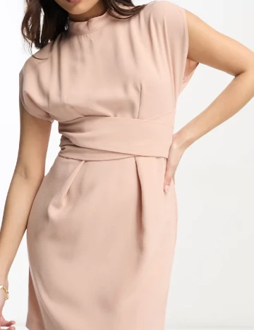 Rochie scurta Closet London, roz pal Roz
