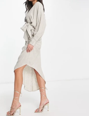Rochie medie ASOS, bej