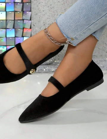 Balerini SHEIN, negru Negru
