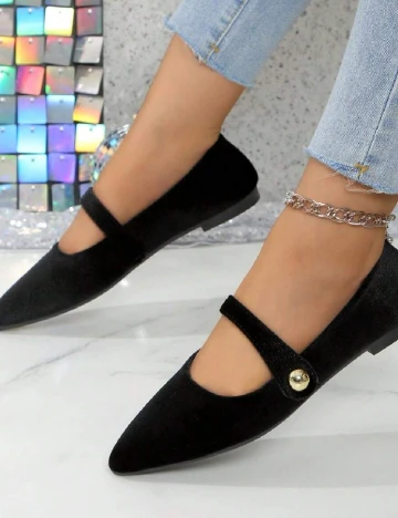 Balerini SHEIN, negru Negru