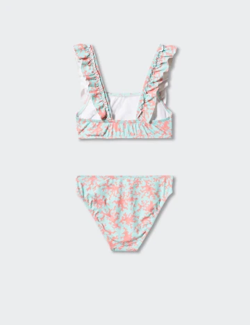 Costum de baie Mango Kids, turcoaz