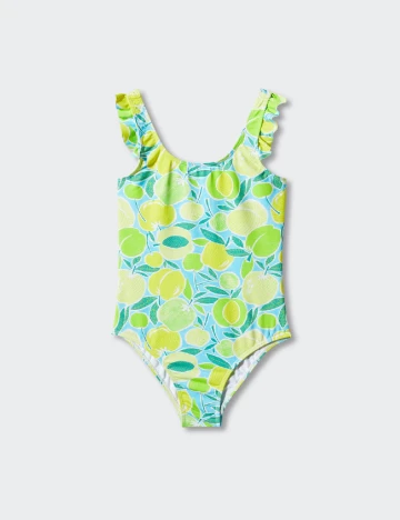 Costum de baie Mango Kids, verde