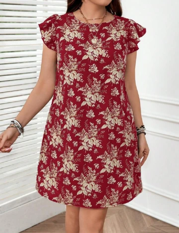 Rochie scurta SHEIN CURVE, rosu Rosu