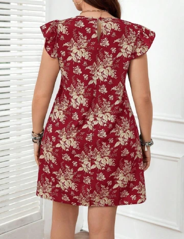 Rochie scurta SHEIN CURVE, rosu Rosu