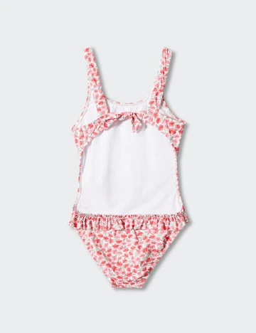 Costum de baie Mango Kids, floral print
