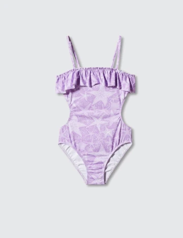Costum de baie Mango Kids, mov