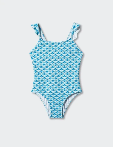 Costum de baie Mango Kids, albastru