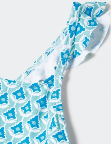 Costum de baie Mango Kids, albastru