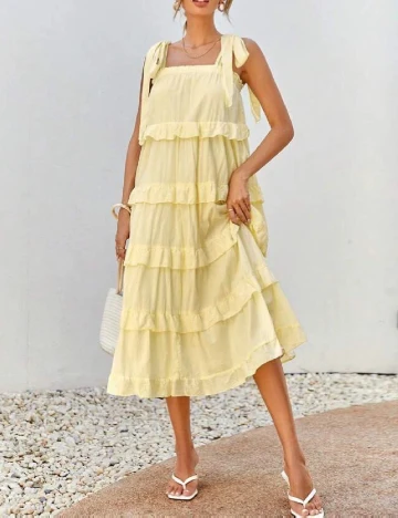 Rochie medie SHEIN, galben Galben