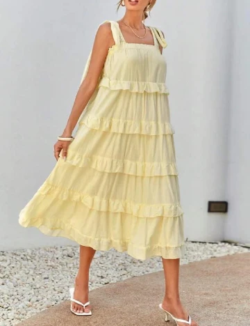 Rochie medie SHEIN, galben Galben