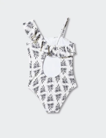 Costum de baie Mango Kids, ecru