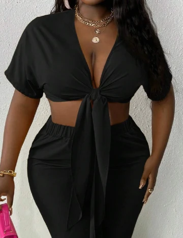 Compleu SHEIN CURVE, negru Negru